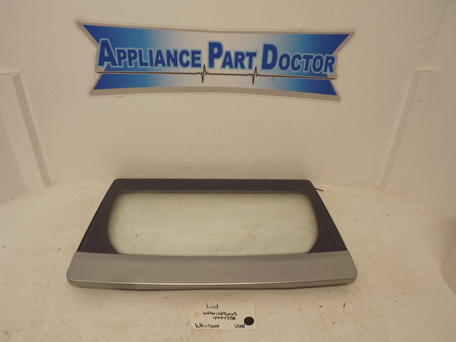 Whirlpool Washer WPW10296165 4444338 Lid Used Whirlpool Washer WPW10296165 4444338 Lid Used